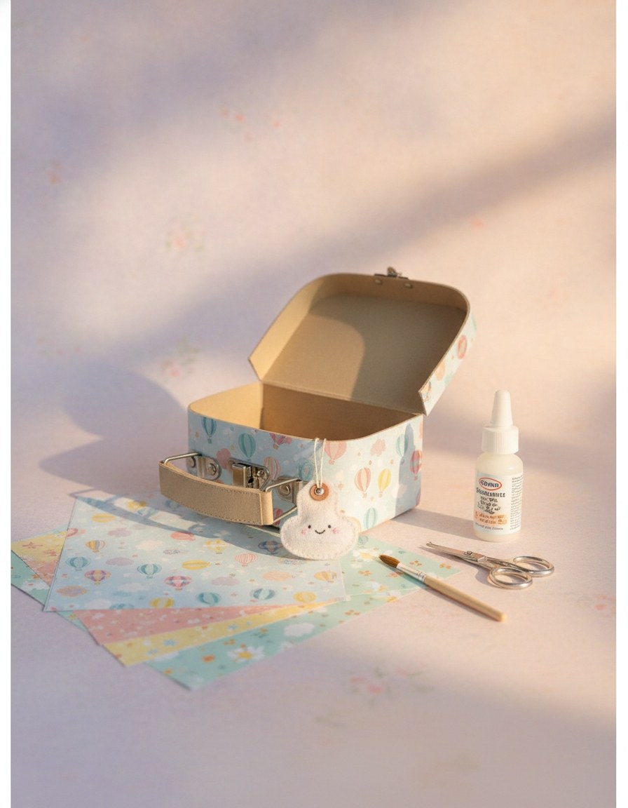 Papp-Koffer 12x8x5cm FSC - Kidis Art