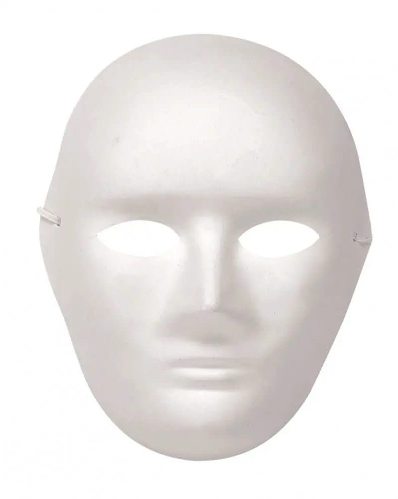 Papp-Maske Mann 19x24cm 1St - Kidis Art