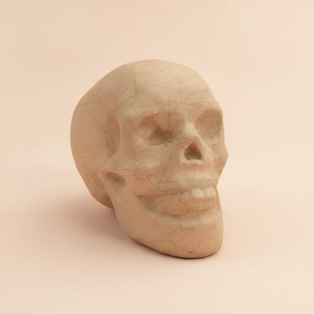 Papp-Totenkopf 15,5x10,5x12cm