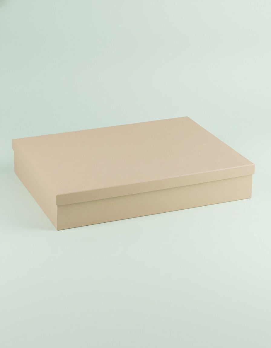 Pappbox rechteckig für DinA4 24,7x34,7x6,4cm, FSC - Kidis Art