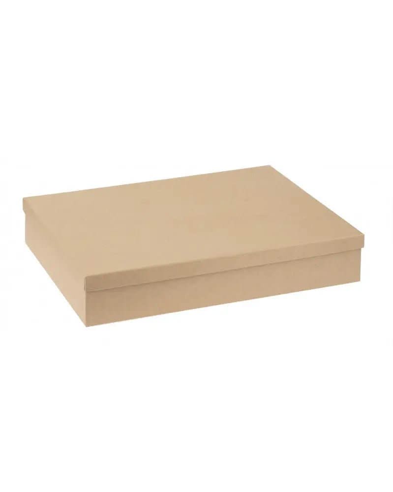Pappbox rechteckig für DinA4 24,7x34,7x6,4cm, FSC - Kidis Art