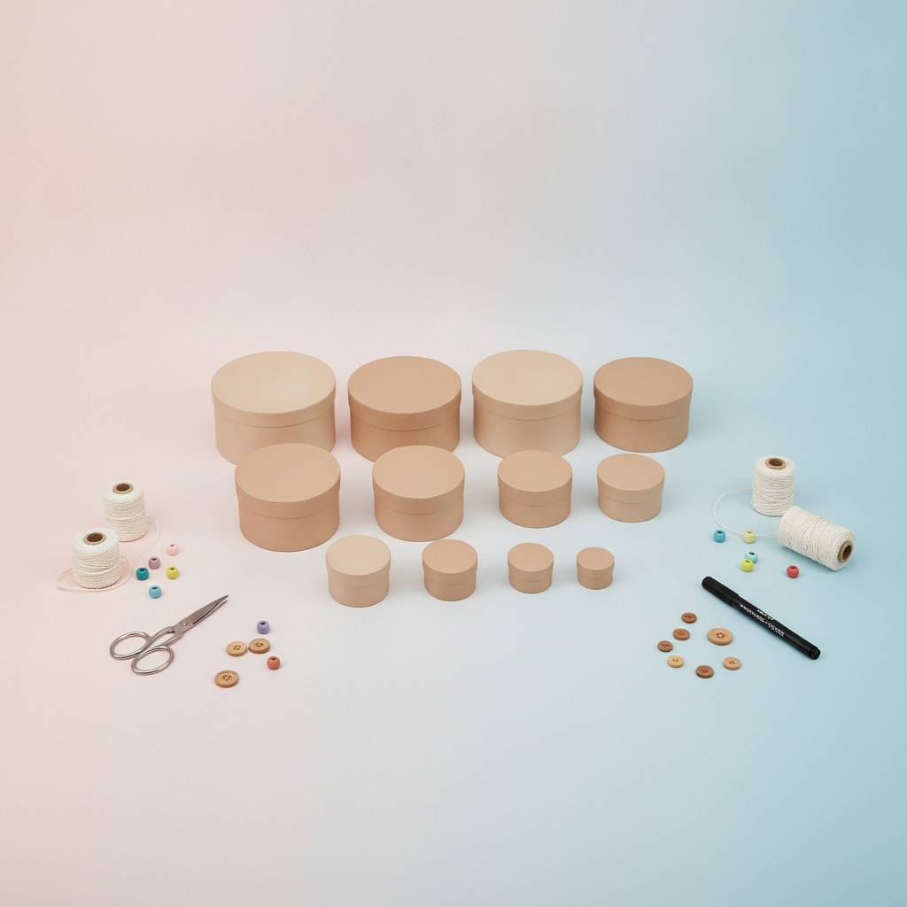 Pappdosen-Set 12-tl. 40-150mm - Kidis Art