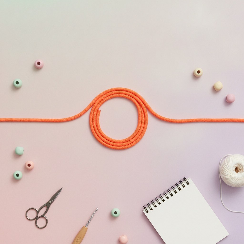 Paracord 2x4mm, 5m orange - Kidis Art