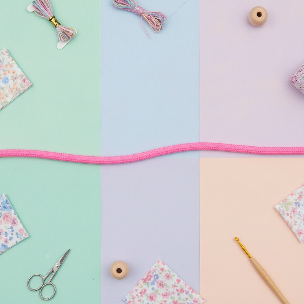Paracord 2x4mm, 5m rosa - Kidis Art