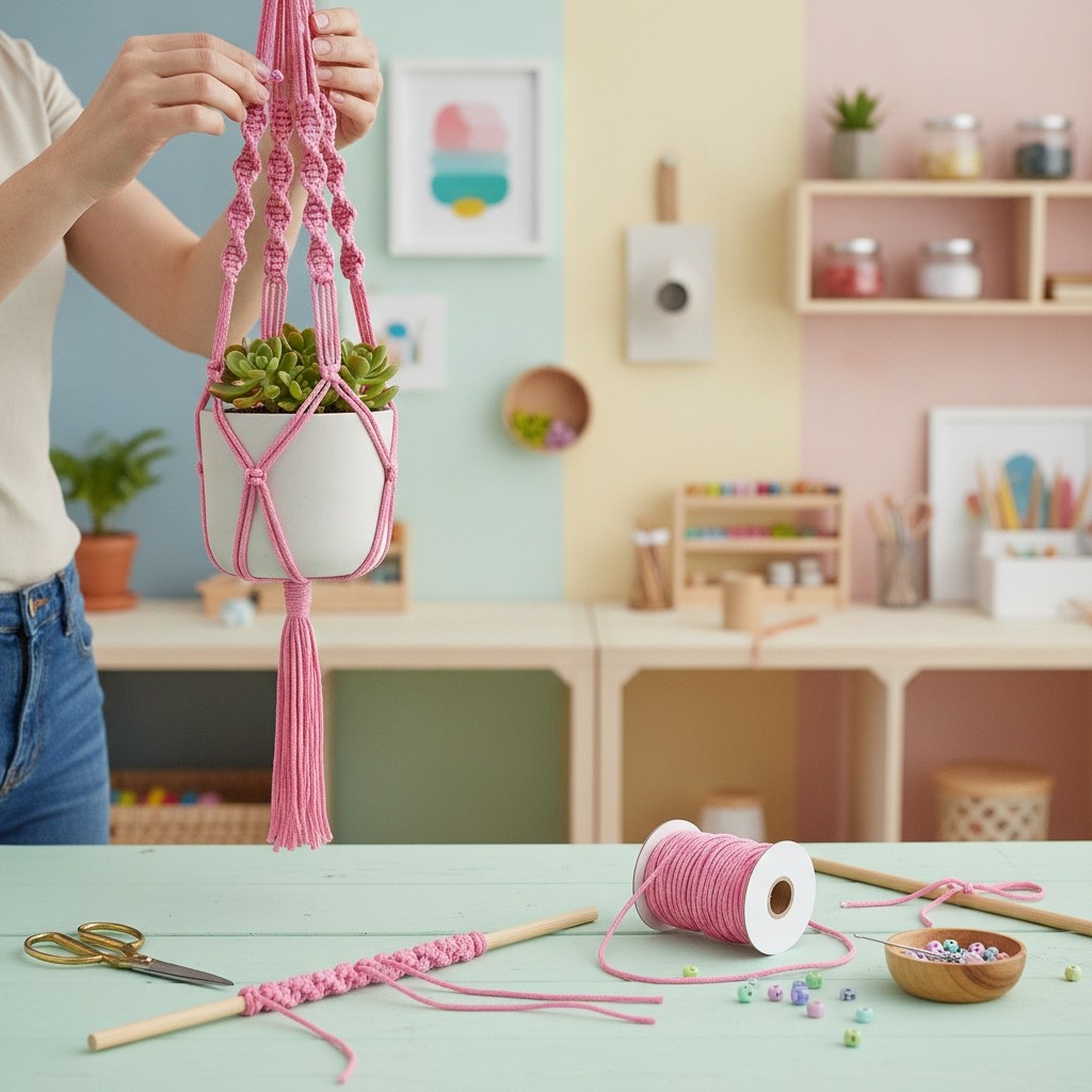 Paracord 2x4mm, 5m rosa - Kidis Art