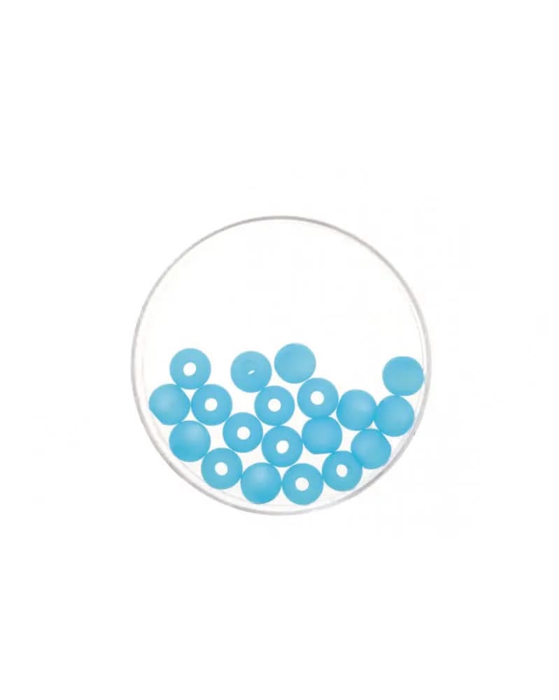 Perle 6mm Polaris matt 20St aqua - Kidis Art