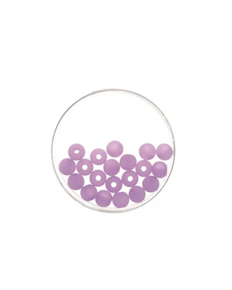 Perle 6mm Polaris matt 20St flieder - Kidis Art
