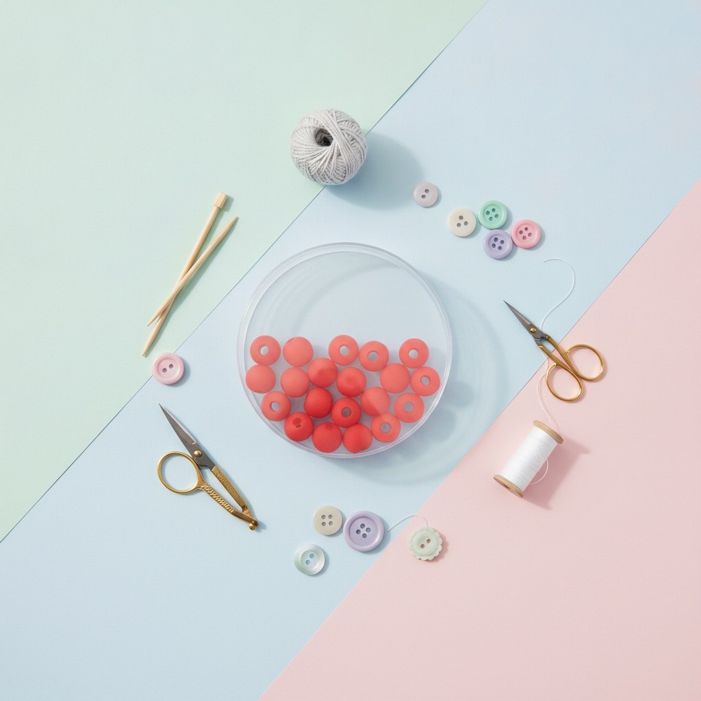 Perle 6mm Polaris matt 20St rot - Kidis Art