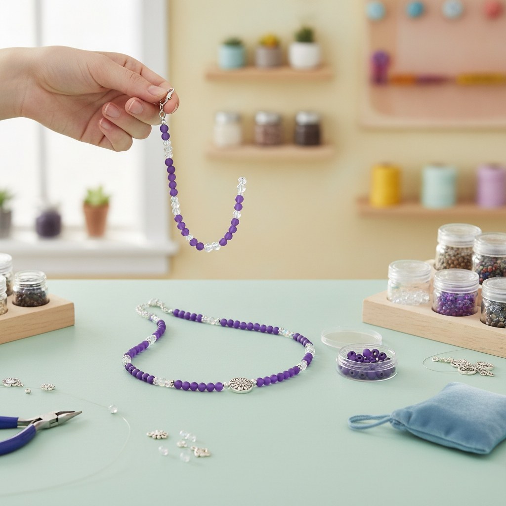 Perle 6mm Polaris matt 20St violett - Kidis Art