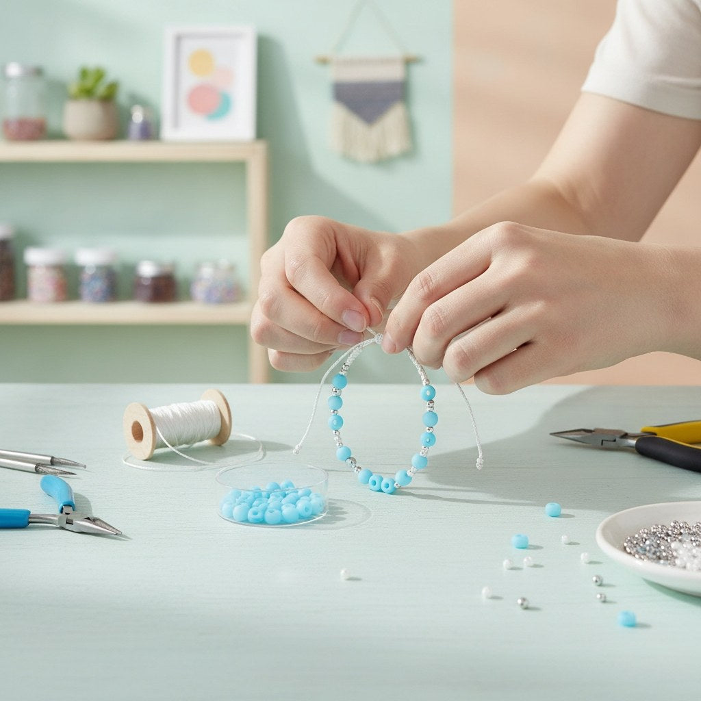 Perle 8mm Polaris matt 15St aqua - Kidis Art