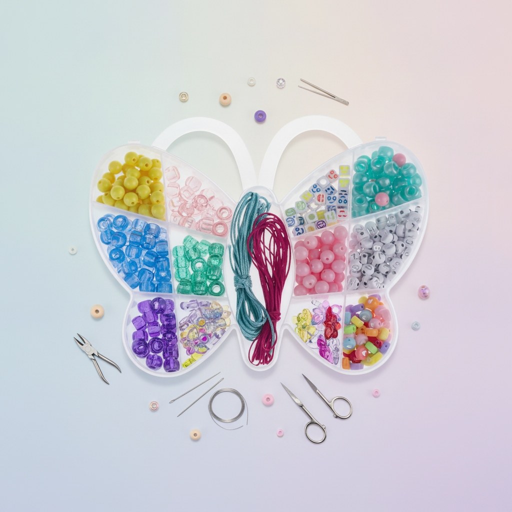 Perlen-Schmuckset 510St Schmetterling - Kidis Art