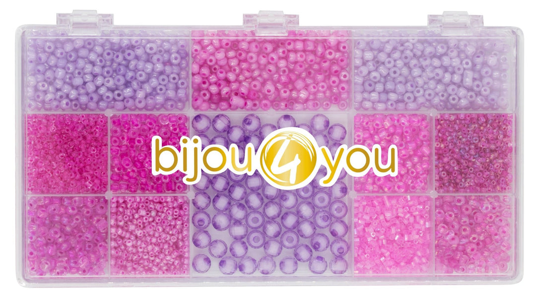 Perlen-Set, 170g pinktöne - Kidis Art