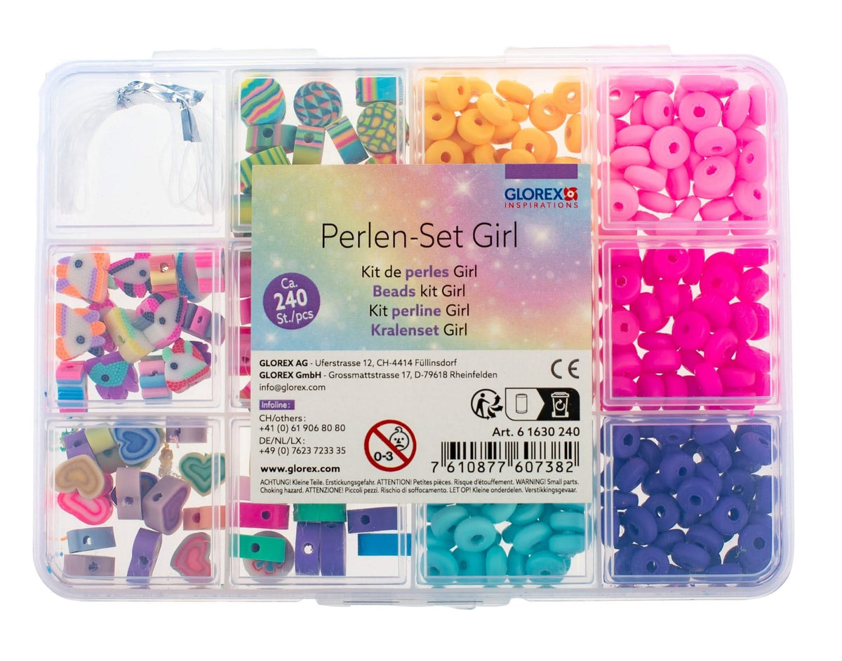 Perlen-Set Girl ca.240St./pcs - Kidis Art
