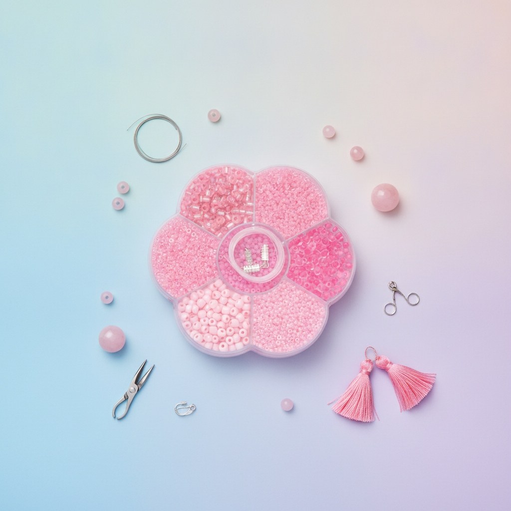 Perlenmix rosa - Kidis Art