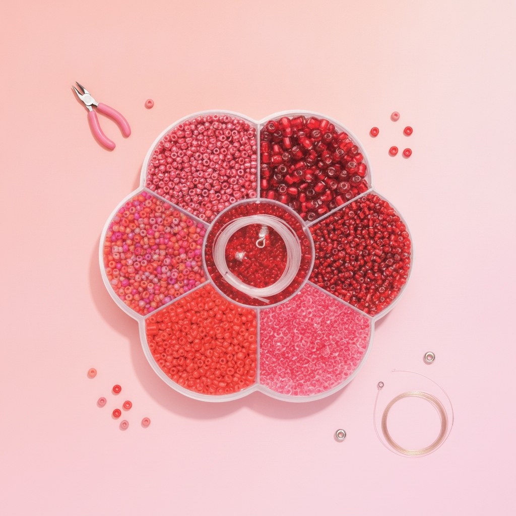 Perlenmix rot - Kidis Art