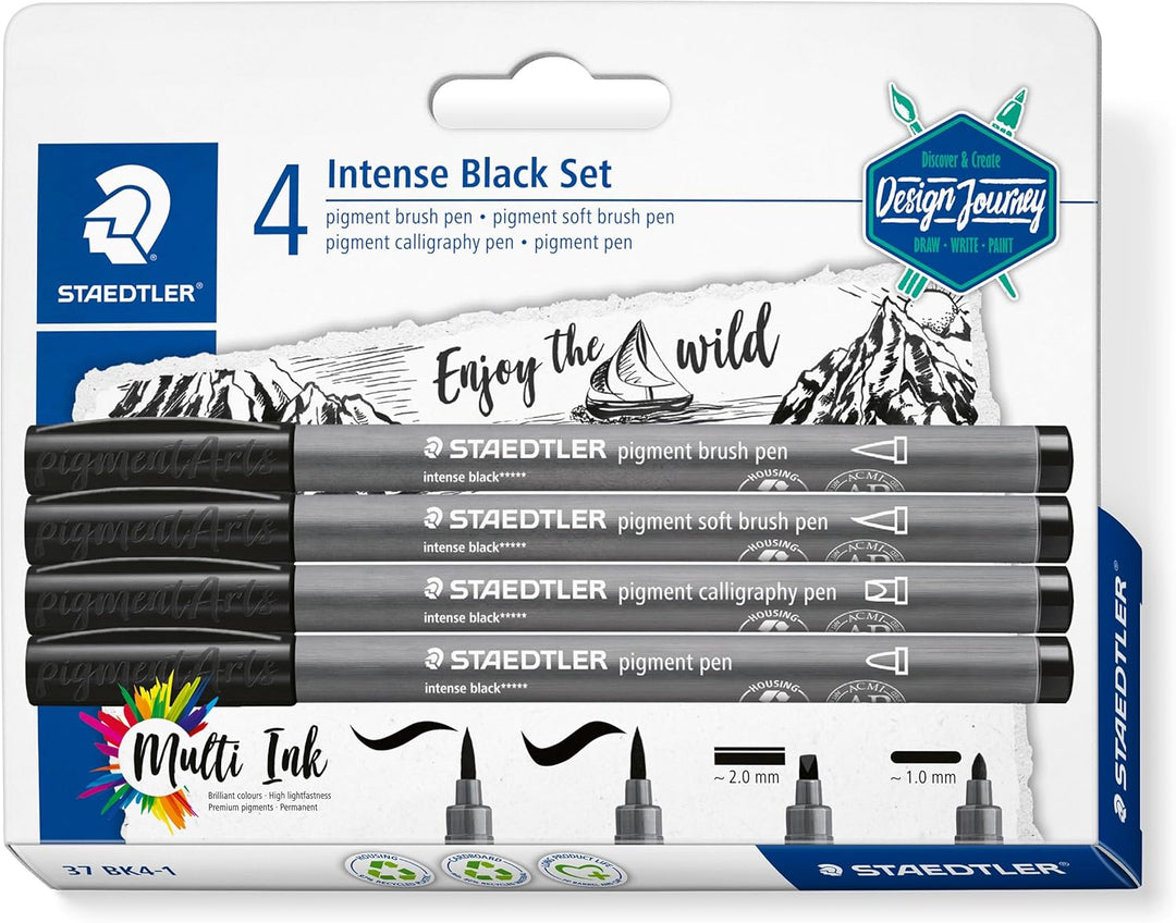 pigment arts pen 37 schwarz - Kidis Art
