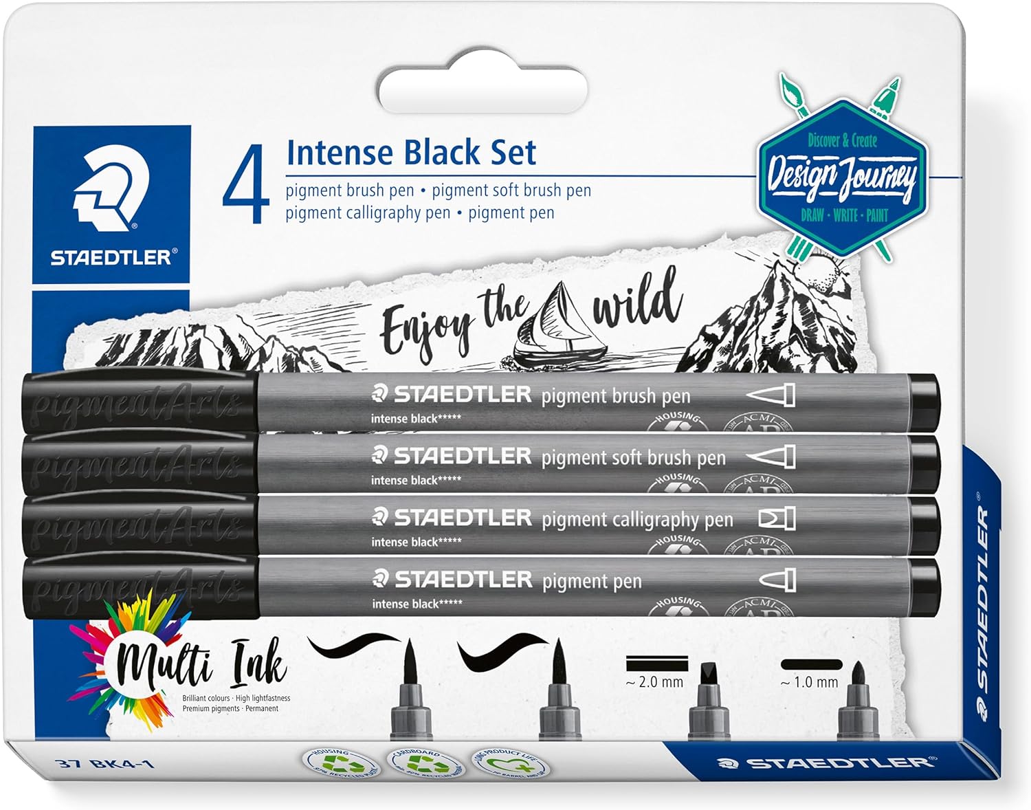 pigment arts pen 37 schwarz - Kidis Art