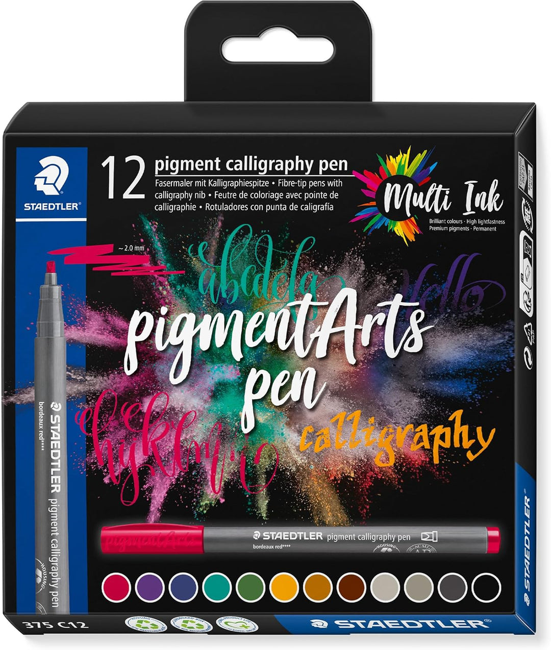 pigment calligraphy 375 multi-color - Kidis Art