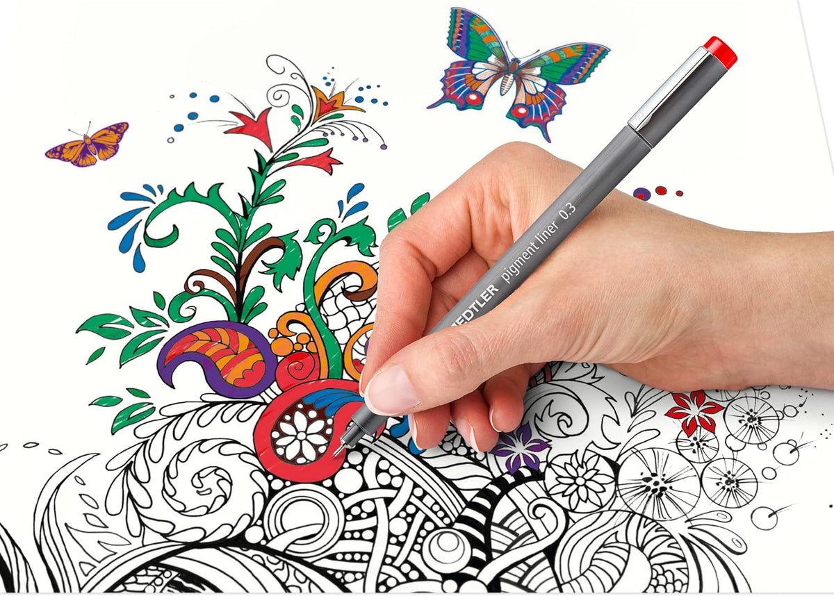 pigment liner 308 multi-color 0.3mm, 6er Basic - Kidis Art