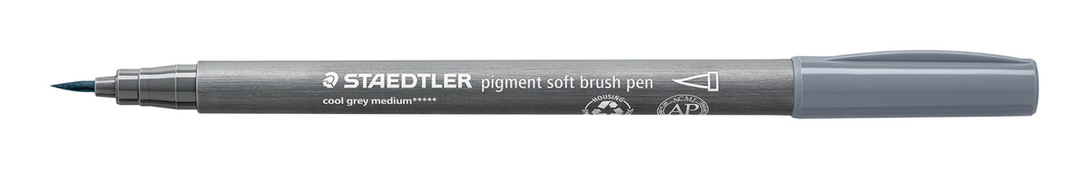 pigment soft brush 372 kaltgrau medium - Kidis Art