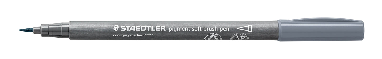 pigment soft brush 372 kaltgrau medium - Kidis Art