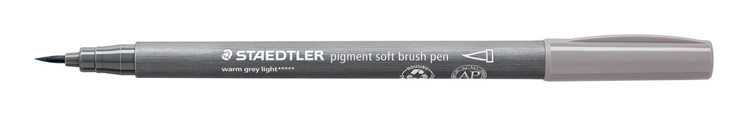 pigment soft brush 372 warmgrau hell - Kidis Art