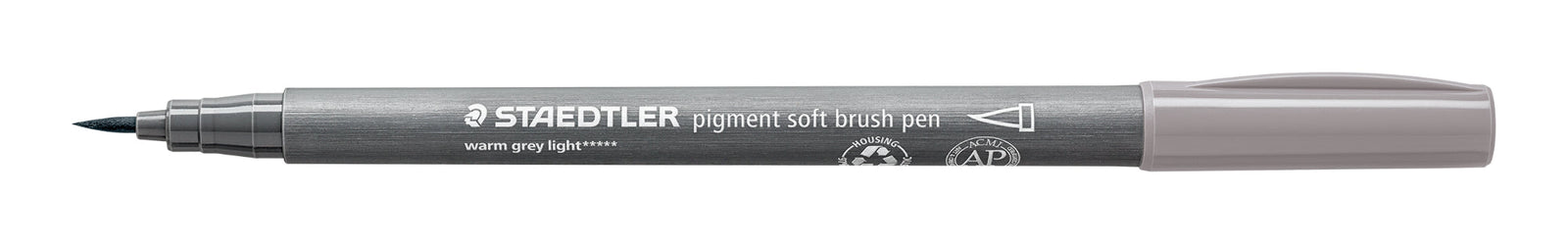 pigment soft brush 372 warmgrau hell - Kidis Art