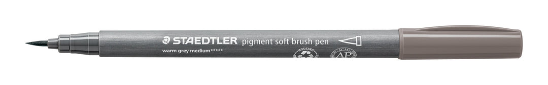 pigment soft brush 372 warmgrau medium - Kidis Art
