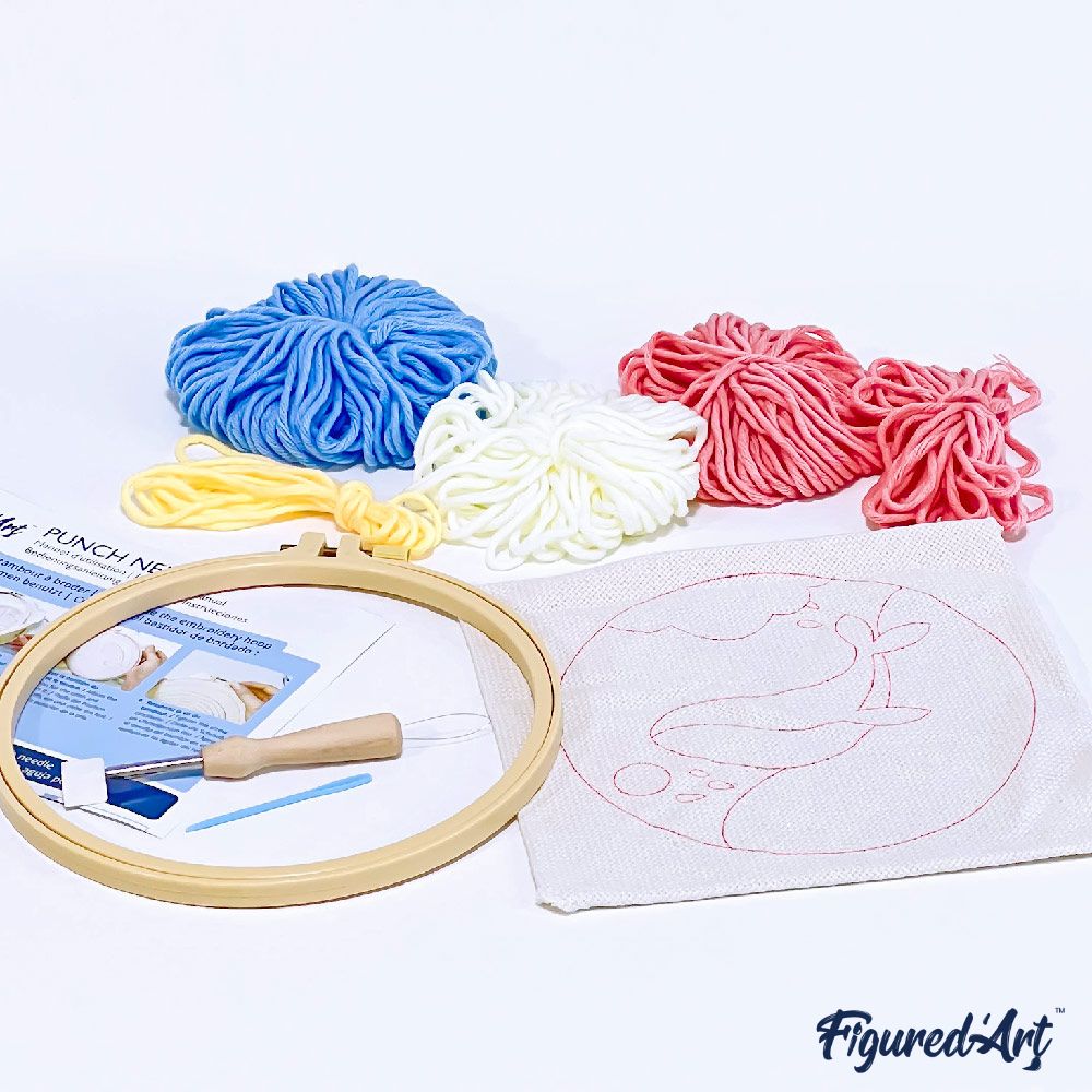 Punch Needle 20x20 Überrascht - Kidis Art