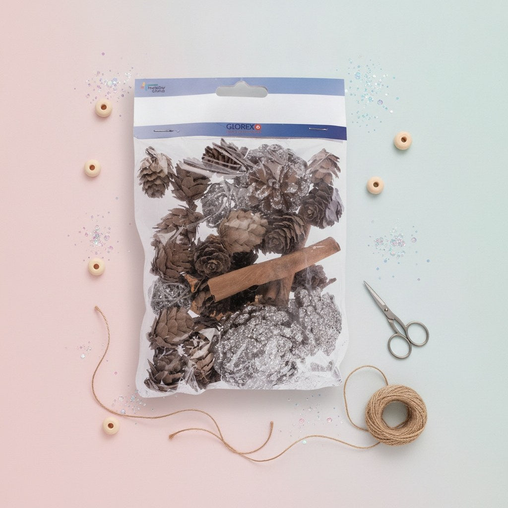 Potpourri Zapfen, Zimt, Rattan Kugeln, ca.100g - Kidis Art
