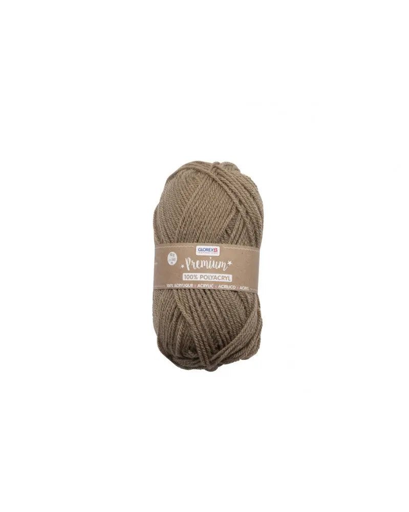 Premium 100% Acryl, 50g, braun - Kidis Art
