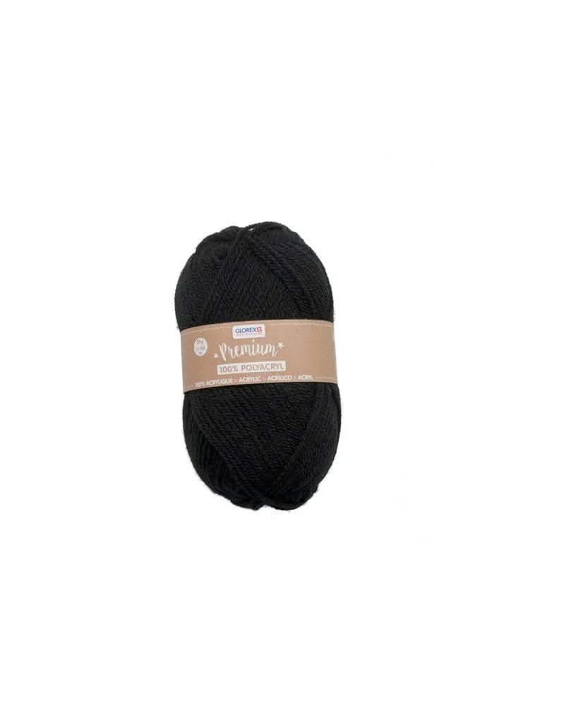Premium 100% Acryl, 50g, schwarz - Kidis Art