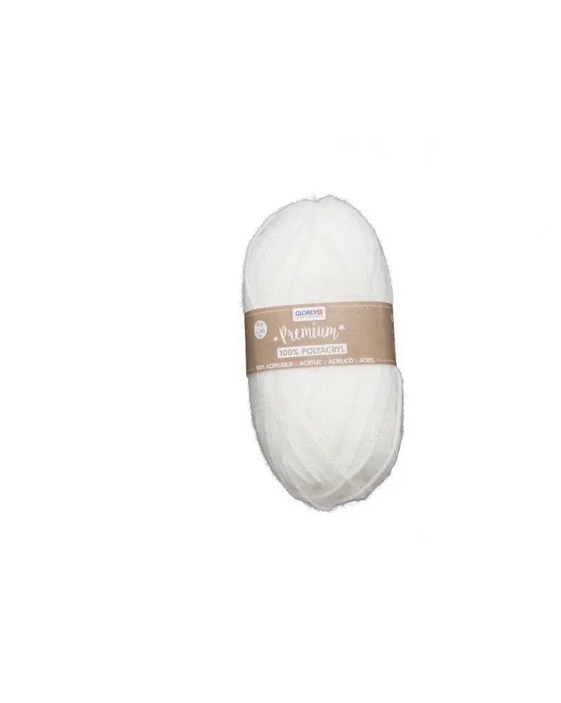 Premium 100% Acryl, 50g, weiss - Kidis Art