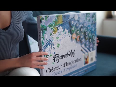 Malen nach Zahlen 40x50cm ohne Keilrahmen Figured’Art Bär und Sonnenuntergang