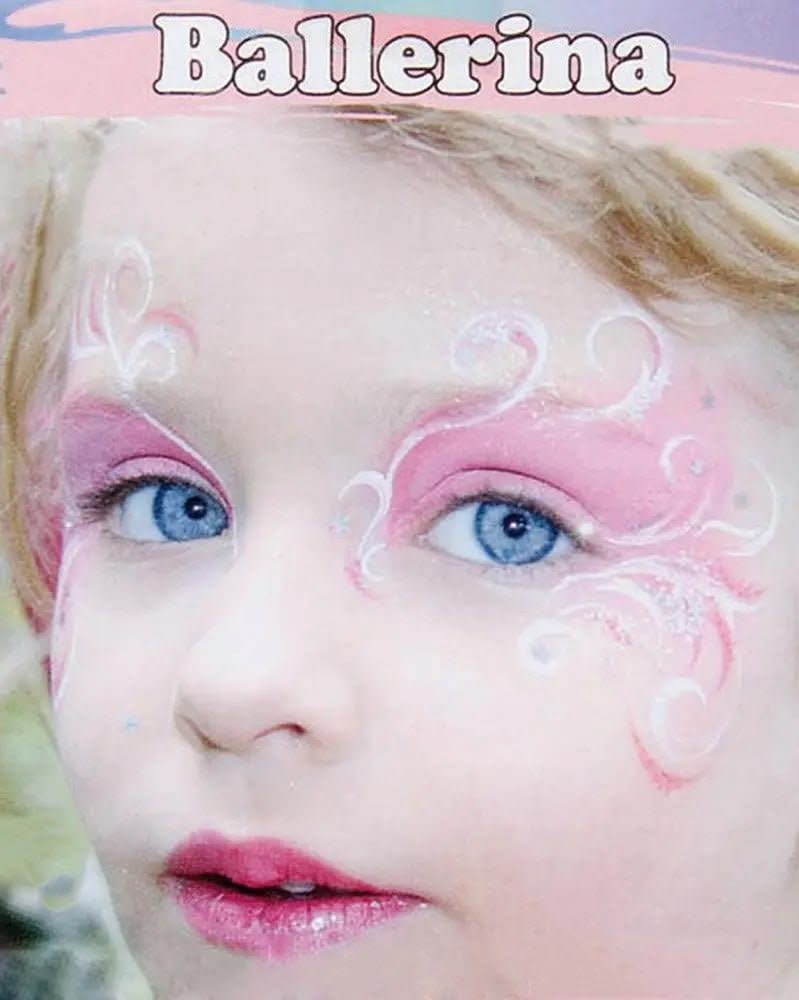 Profi Aqua Make-up Ballerina, 4 Farben, Pinsel, Anleitung - Kidis Art