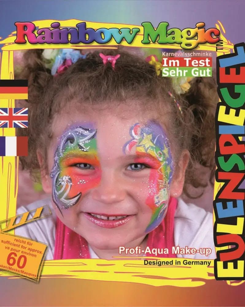 Profi Aqua Make-up Rainbow, 6 Farben in einer Dose - Kidis Art