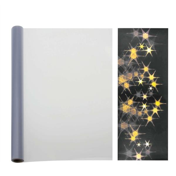 PVC - Folie mit Sternen - Effekt transparent 50x100cm - Kidis Art