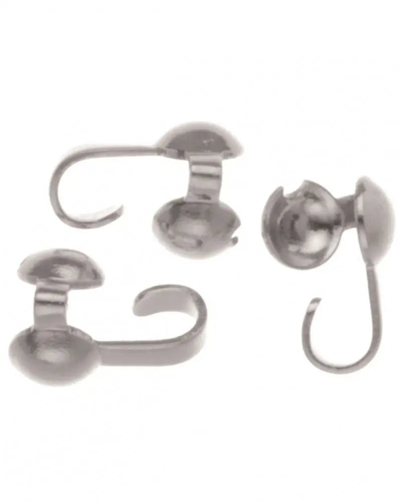 Quetschkalotte 4St, 3mm silberfarben - Kidis Art