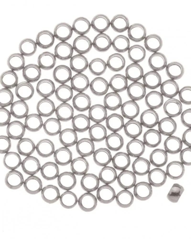 Quetschperlen ca. 35St, 3mm silberfarben - Kidis Art