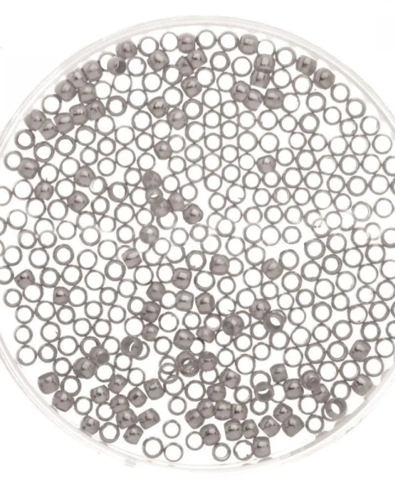 Quetschperlen ca. 40St, 2mm silberfarben - Kidis Art
