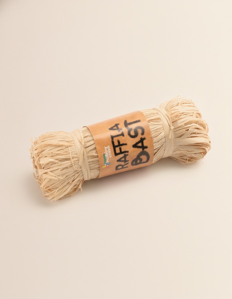 Raffia Bast 150g gebleicht - Kidis Art