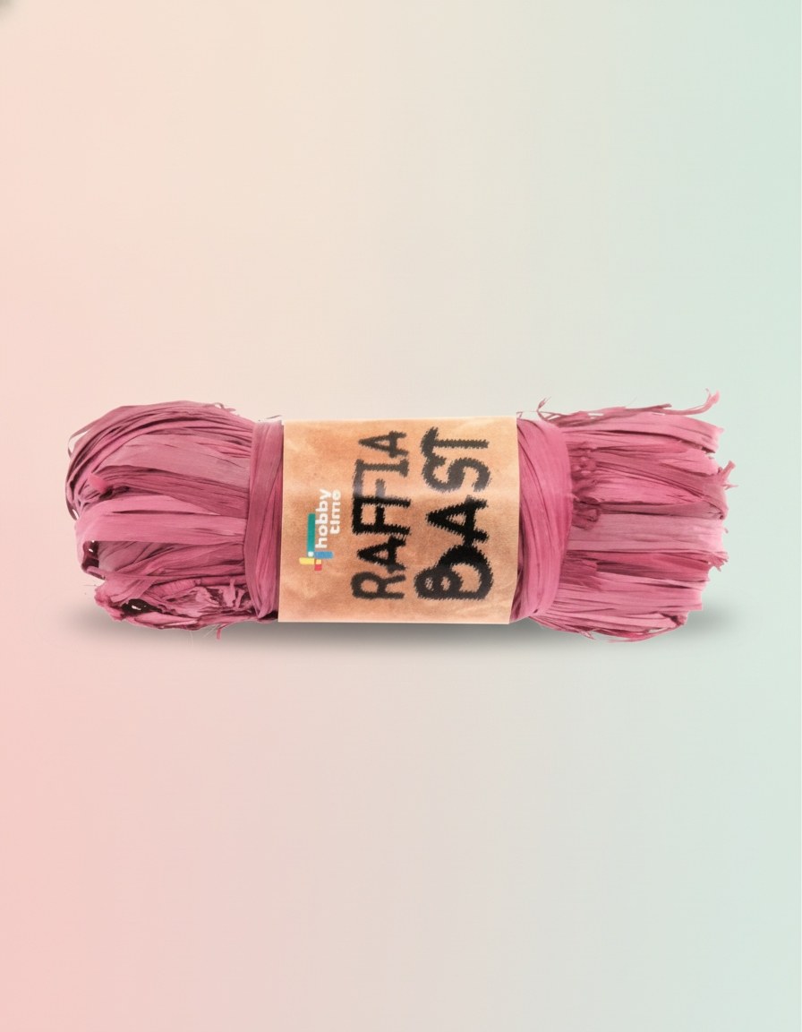 Raffia-Bast 50g bordeaux - Kidis Art