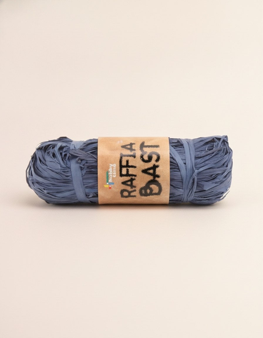 Raffia-Bast 50g dunkelblau - Kidis Art