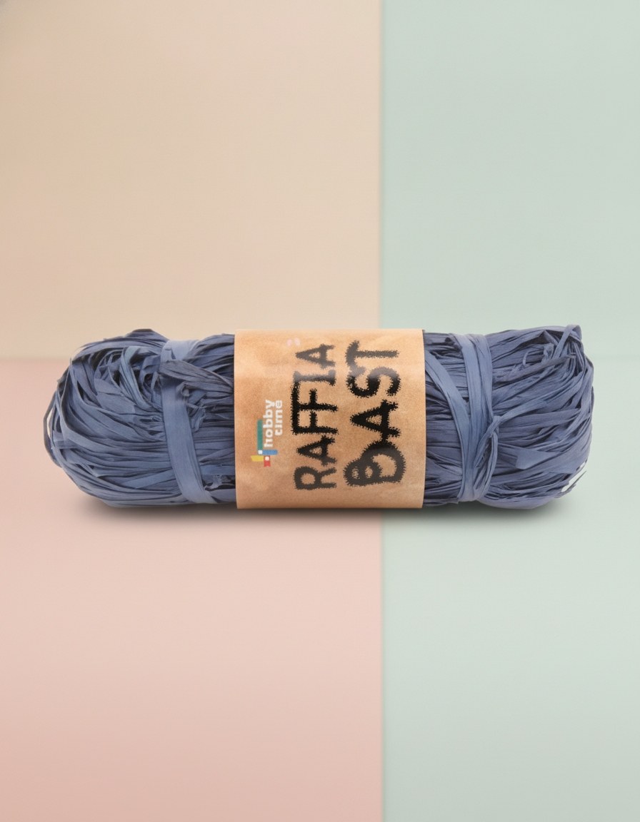 Raffia-Bast 50g gelbgrün - Kidis Art
