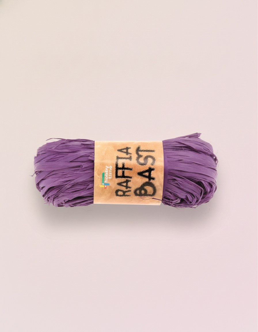 Raffia-Bast 50g lavendel - Kidis Art