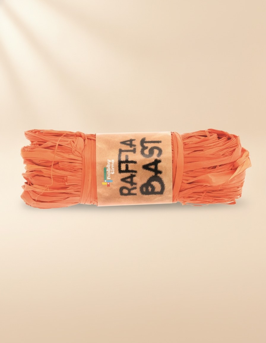 Raffia-Bast 50g rot - Kidis Art