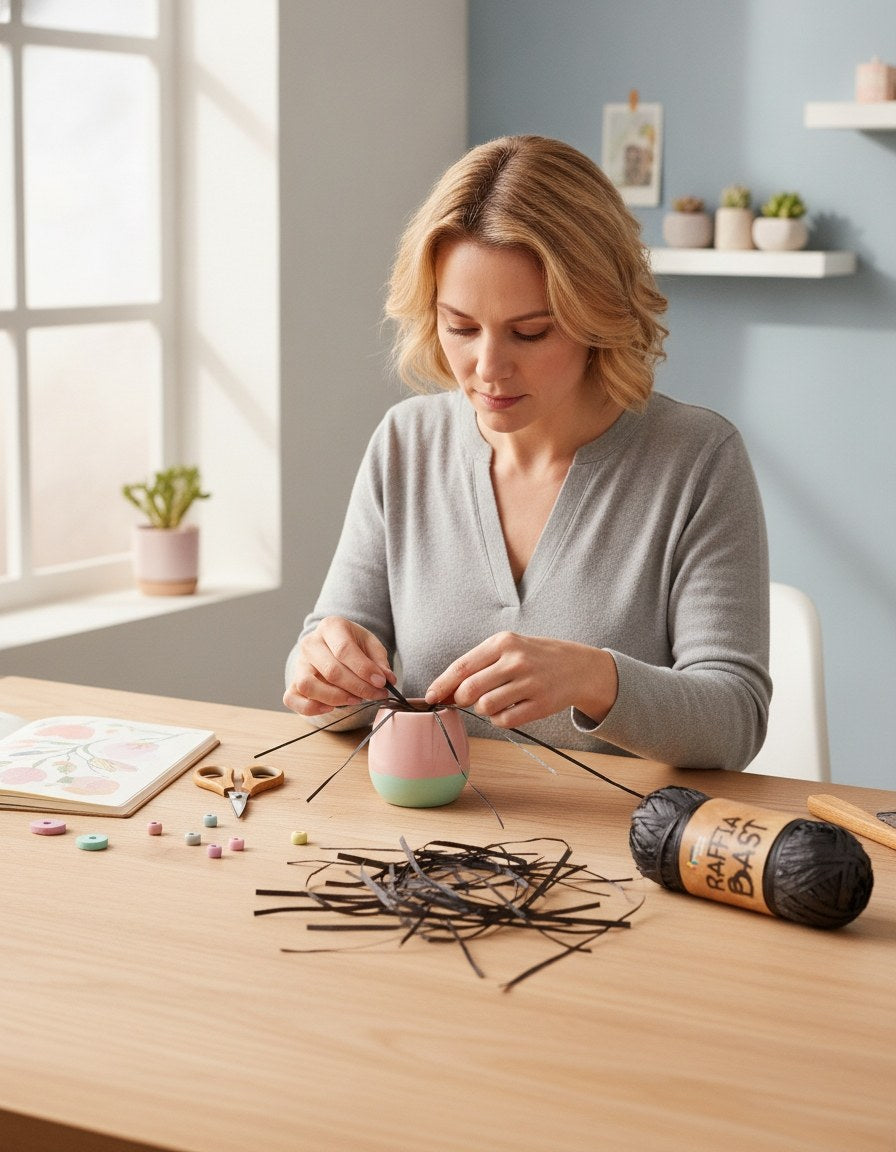 Raffia-Bast 50g zimt - Kidis Art