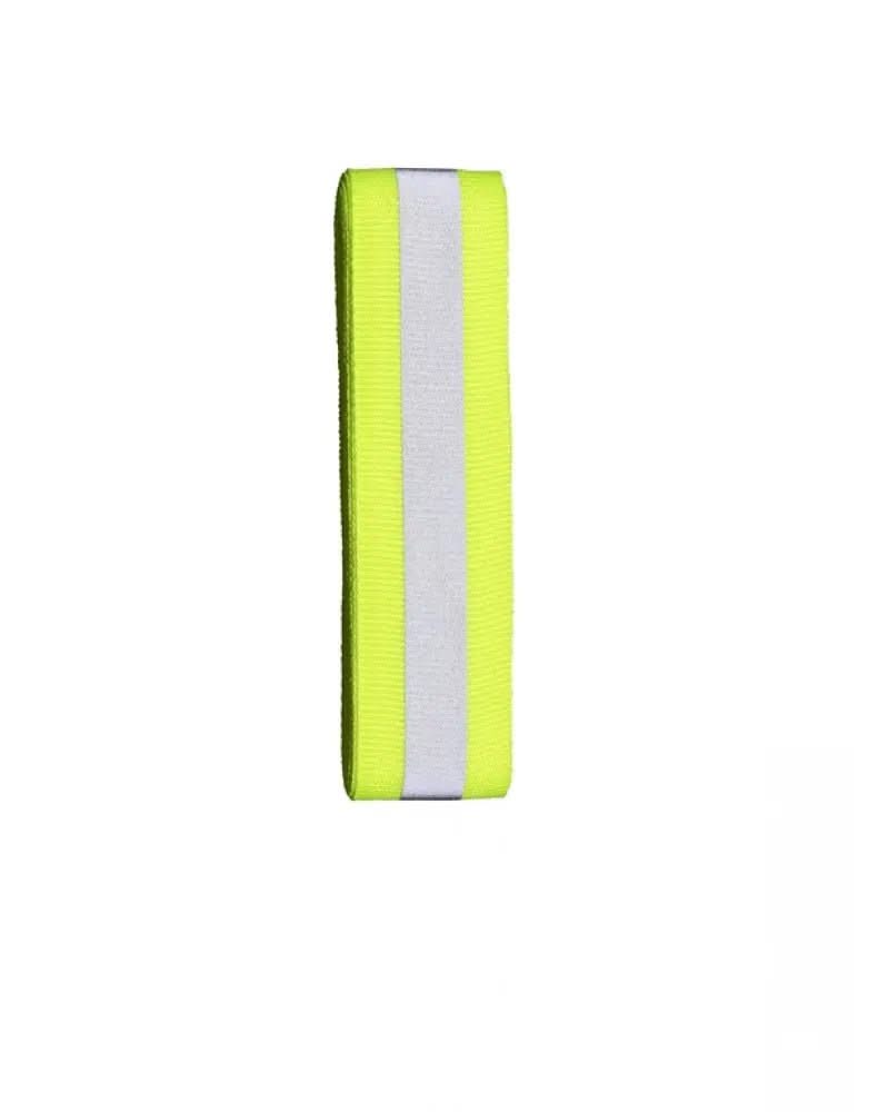 Reflektierendes Band 2m x 25mm, zum Aufnähen, neongelb - Kidis Art
