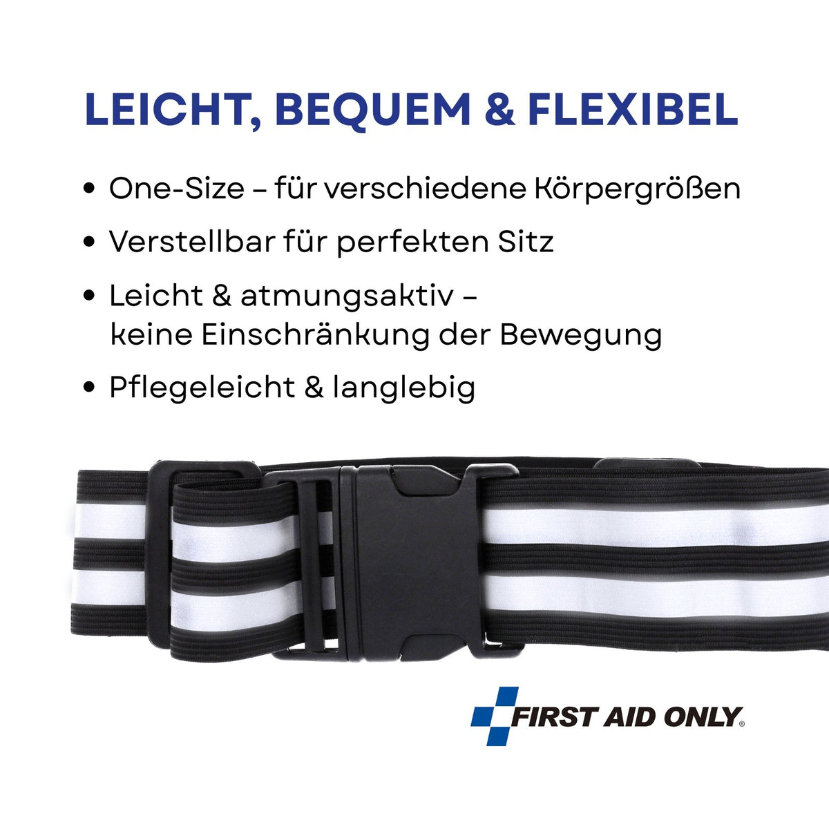 Reflektorgurt Schwarz - Kidis Art