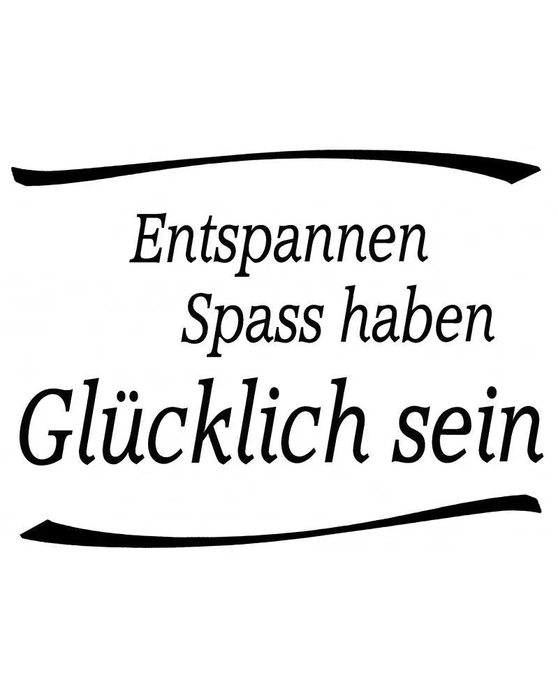 Reliefeinlage 1St Entspannen, Spass haben ... - Kidis Art